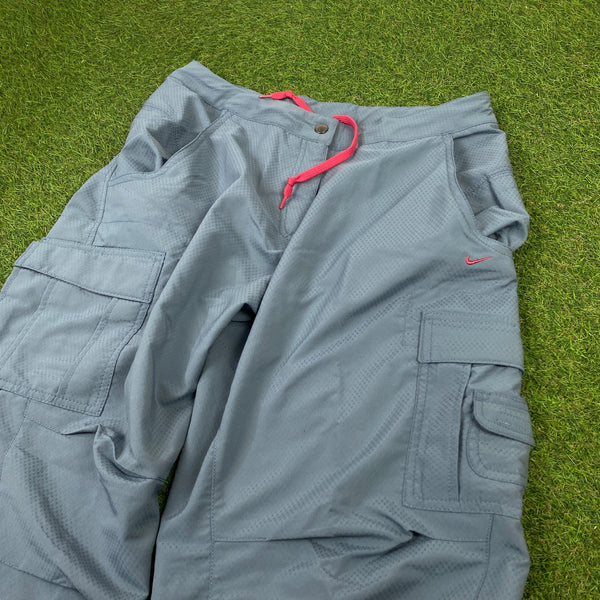 Vintage Nike Parachute Cargo Joggers Blue XS