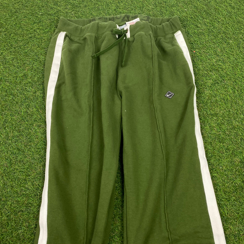 Vintage Nike Cotton Joggers Green Large