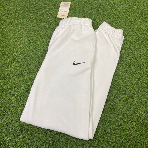 Vintage Nike Cotton Joggers White XXL