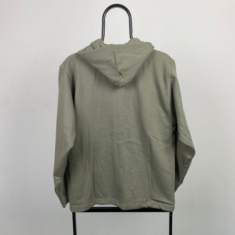 Vintage Nike Zip Hoodie Khaki Green Small