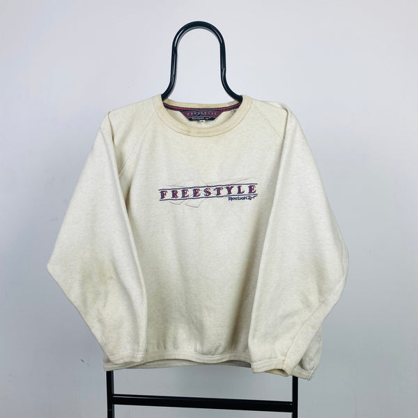 Vintage Reebok Sweatshirt Brown XS