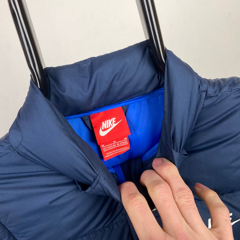 Vintage Nike Puffer Gilet Jacket Blue XS