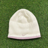 Vintage Nike Beanie Hat Tan Brown