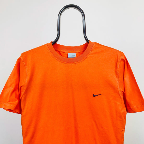 Vintage Nike T-Shirt Orange Medium