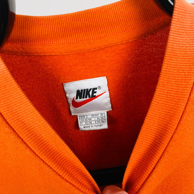 Vintage Nike Sweatshirt Orange Large