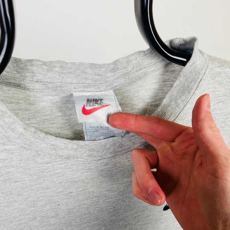 Vintage Nike T-Shirt Grey Small