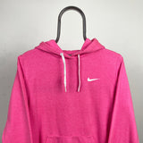 Vintage Nike Hoodie Light Pink Large