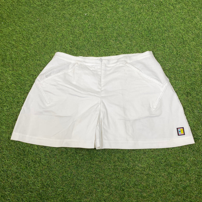 Vintage Nike Tennis Shorts Skirt White Small