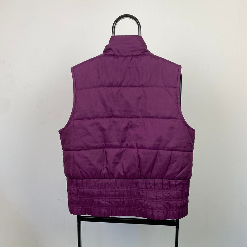 Vintage Nike Puffer Gilet Jacket Purple Small