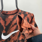 Vintage Nike Tie Dye Sweatshirt Black XS