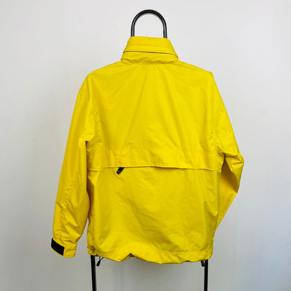 Vintage Nike Packable Waterproof Coat Jacket Yellow Small