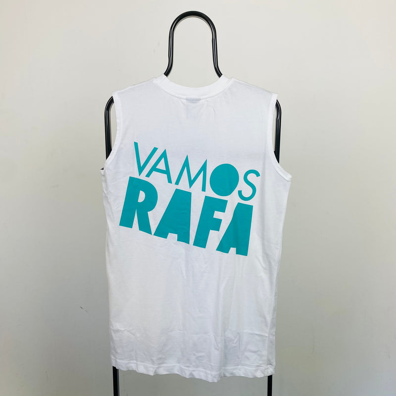 Vintage Nike Rafael Nadal Vest T-Shirt White Medium