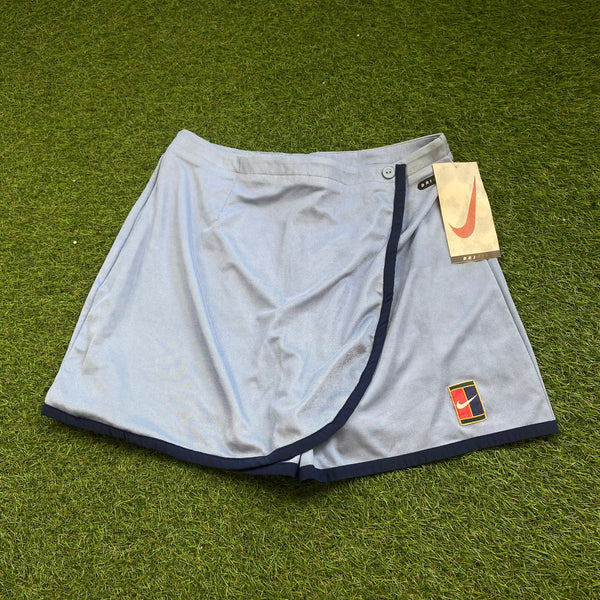 Vintage Nike Challenge Court Tennis Skirt Blue Medium