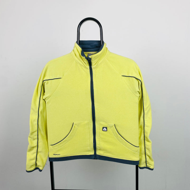 Vintage Nike ACG Fleece Sweatshirt Yellow XS