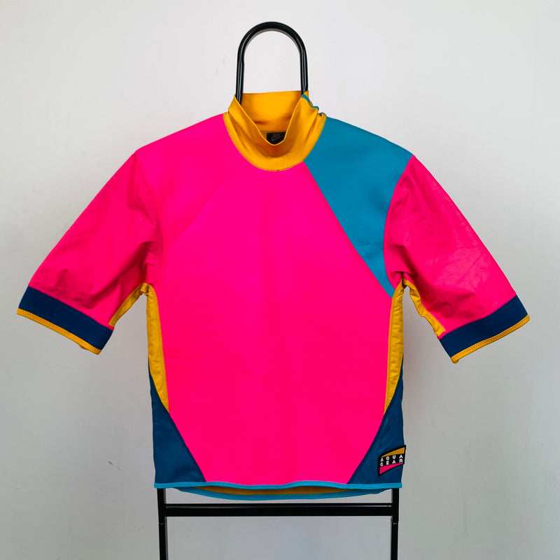 Vintage Nike Aqua Gear Surf T-Shirt Pink XL