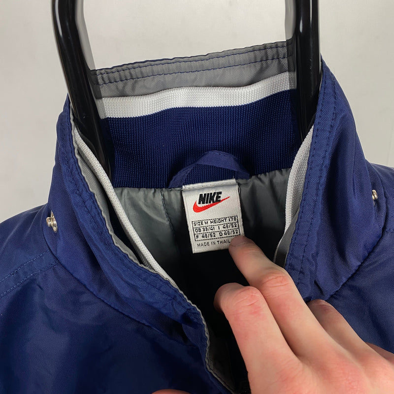 Vintage Nike Puffer Jacket Blue Medium