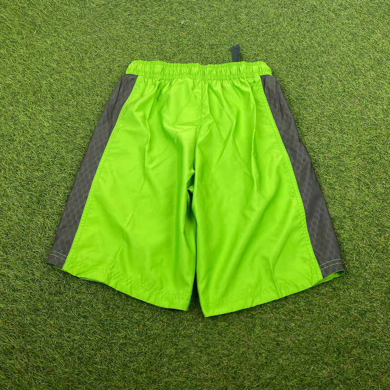 Vintage Nike Belted Shorts Green XS