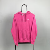 Vintage Nike Hoodie Light Pink Large