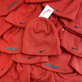 Vintage Nike Fleece Beanie Hat Red Orange