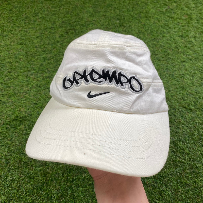 Vintage Nike Uptempo Fitted Hat White