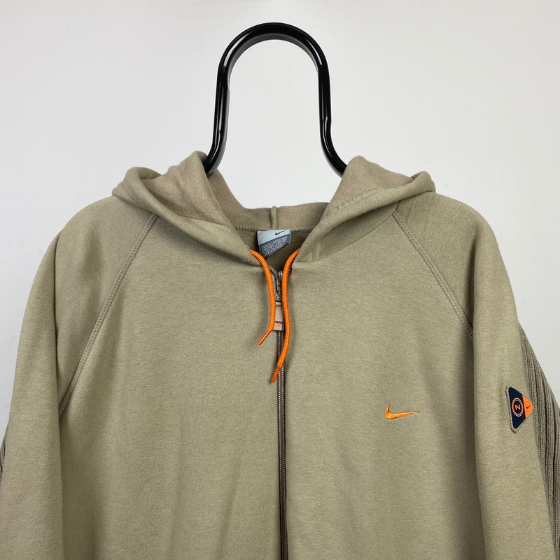 Vintage Nike Hoodie Brown XL