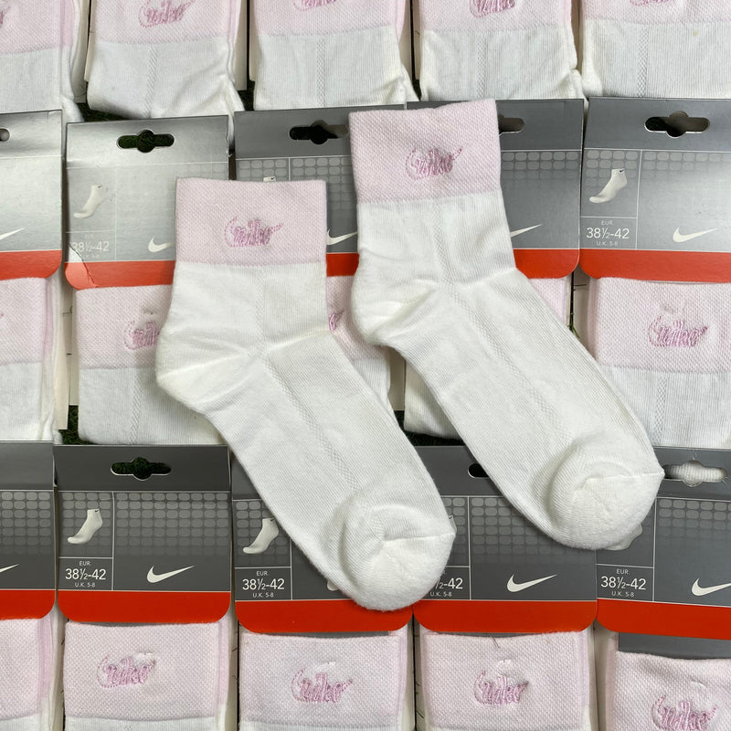 Vintage Nike Socks White Pink