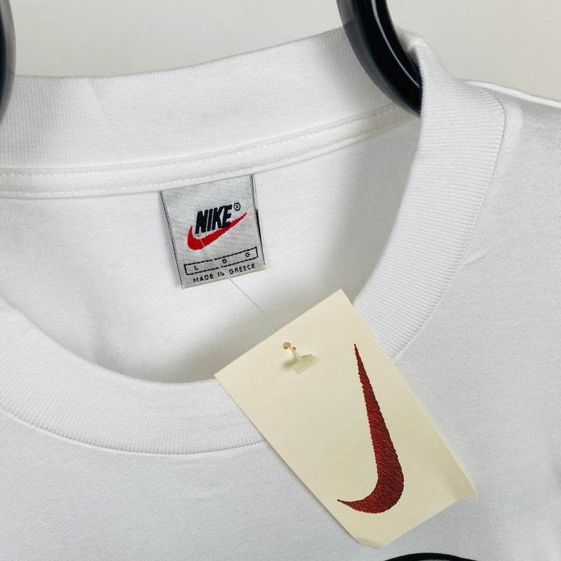 Vintage Nike Swoosh T-Shirt White Large