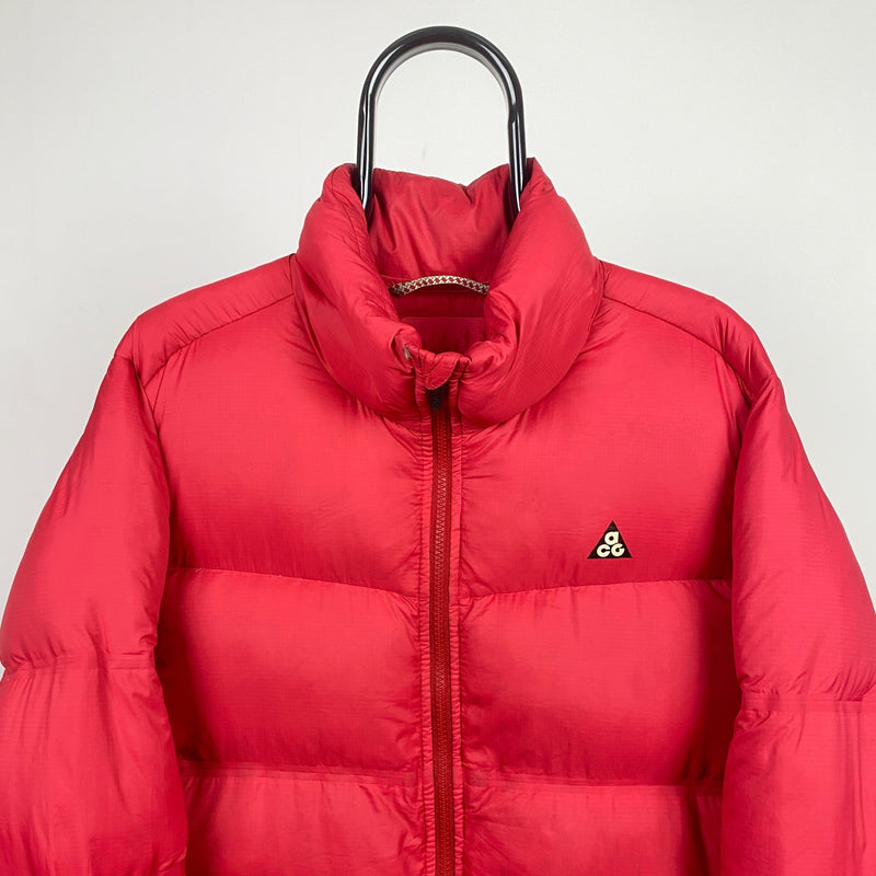 Vintage Nike ACG Puffer Jacket Red Large