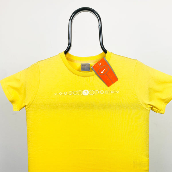 Vintage Nike T-Shirt Yellow XS/XXS