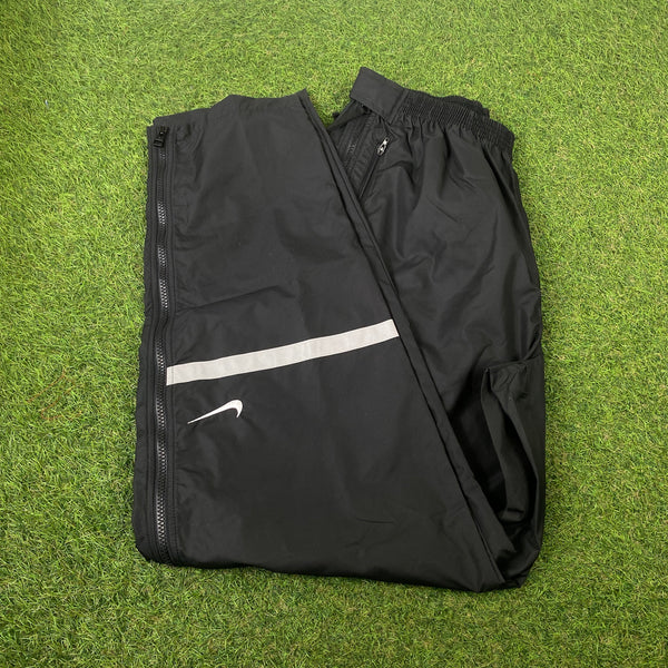 Vintage Nike Zip Off Joggers Black Large