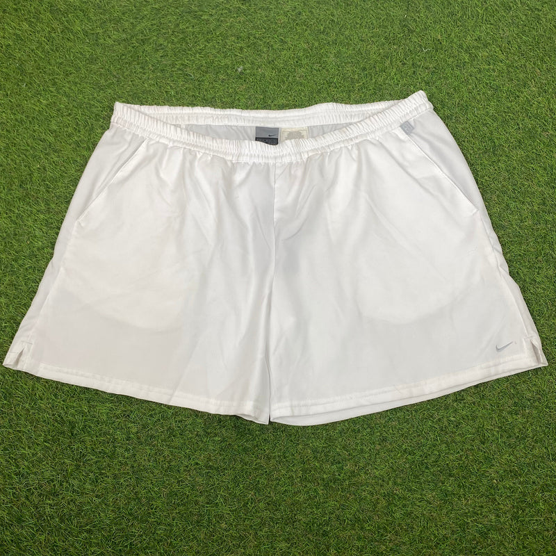 Vintage Nike Court Shorts White XL