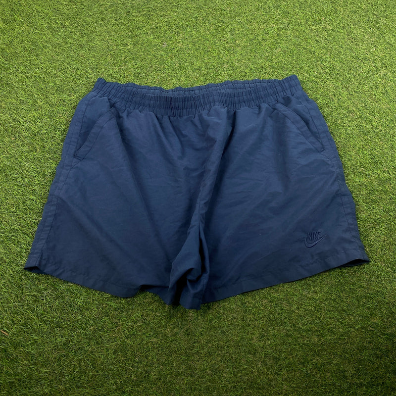 Vintage Nike Shorts Blue Large