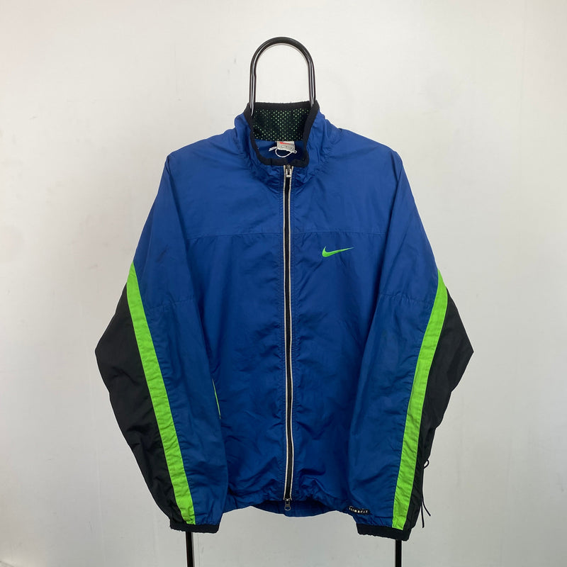 Vintage Nike Clima-Fit Windbreaker Jacket Blue XL