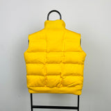 Vintage Nike Puffer Gilet Jacket Yellow Small