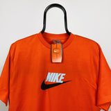 Vintage Nike T-Shirt Orange Small