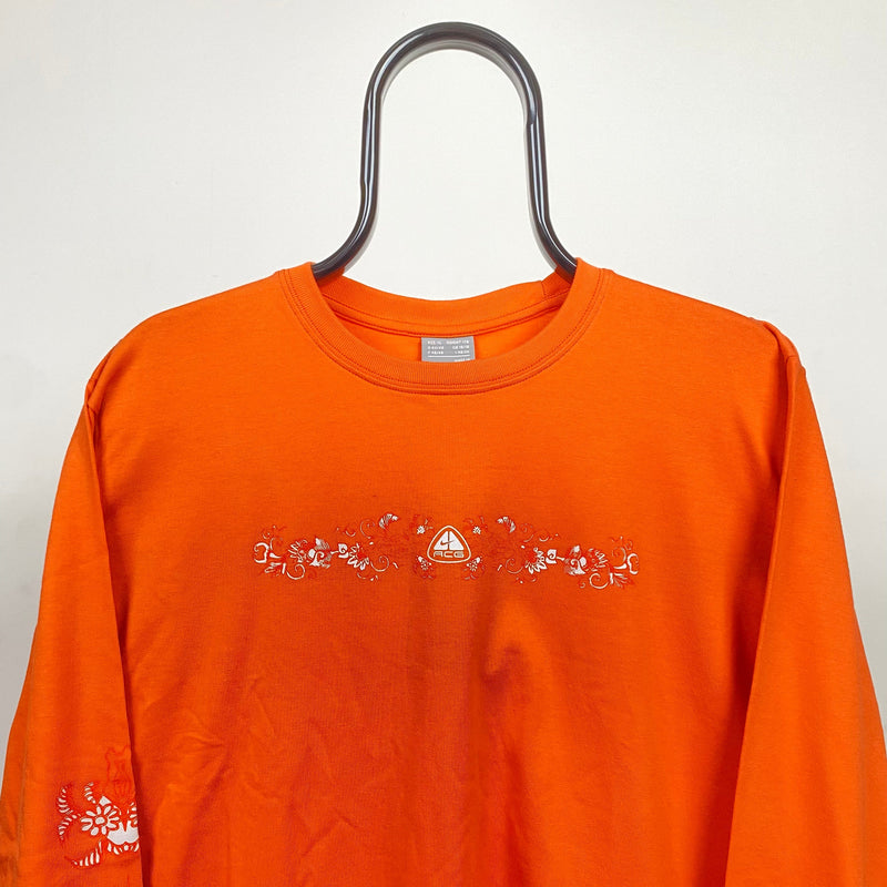 Vintage Nike ACG Longsleeve T-Shirt Orange XL