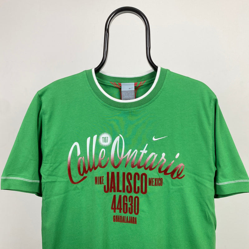 Vintage Nike Mexico T-Shirt Green Medium