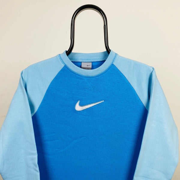 Vintage Nike Sweatshirt Blue XXS