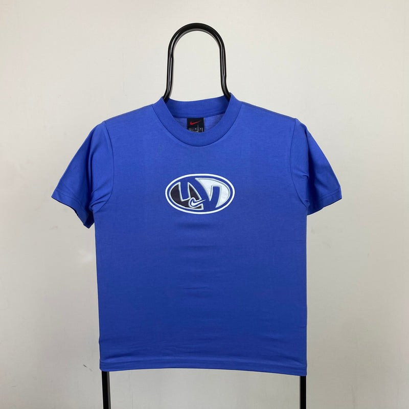 Vintage Nike Baby Tee T-Shirt Blue XXS