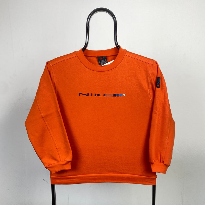 Vintage Nike Sweatshirt Orange XXS