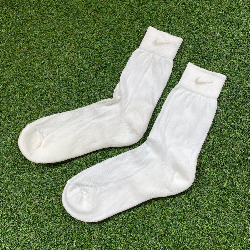 Vintage Nike Comfy Socks White