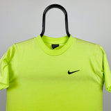 Vintage Nike Swoosh T-Shirt Lime Green XXS