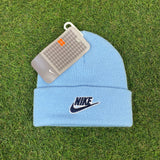 Vintage Nike Beanie Hat Baby Blue