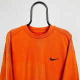 Vintage Nike Sweatshirt Orange Large