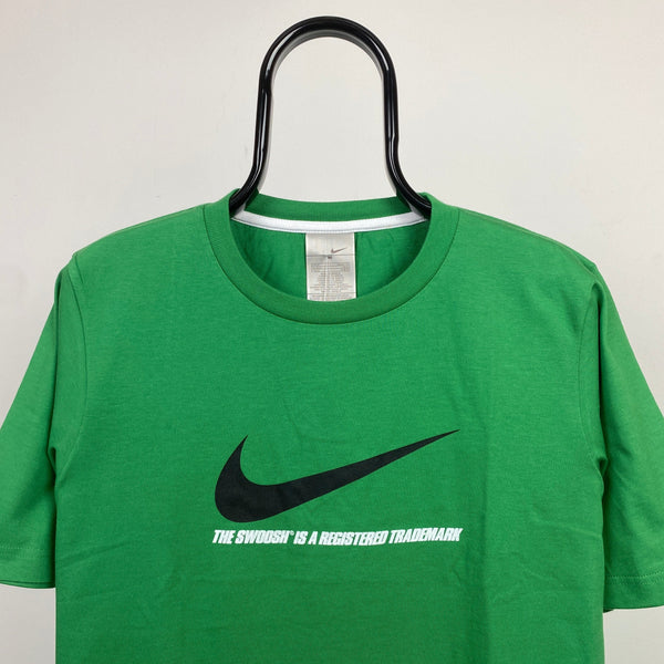 Vintage Nike T-Shirt Green Medium