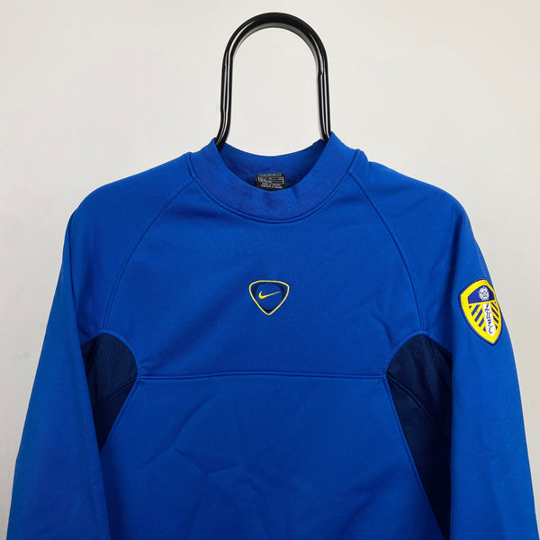 Vintage Nike Leeds Sweatshirt Blue XS