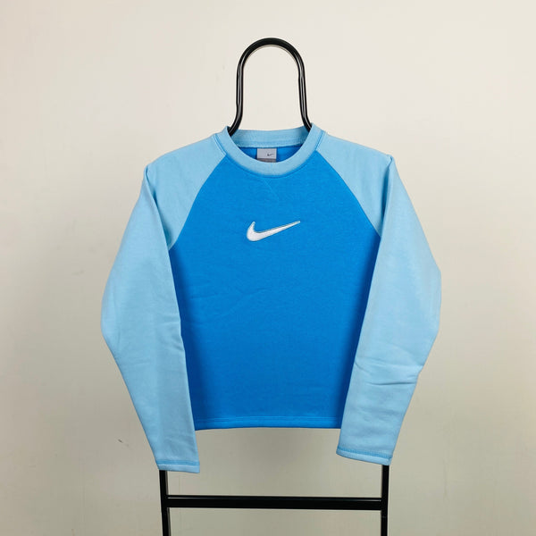 Vintage Nike Sweatshirt Blue XXS