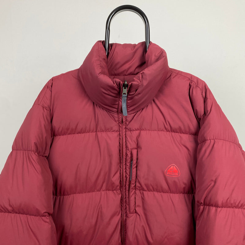 Vintage Nike ACG Reversible Puffer Jacket Red XL