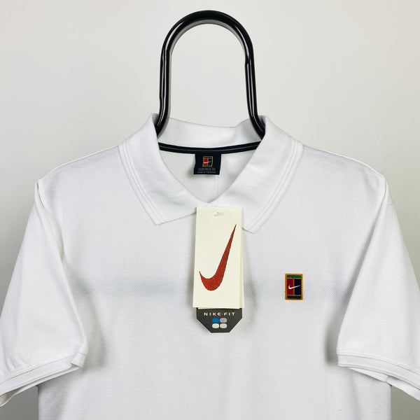 Vintage Nike Challenge Court Polo T-Shirt White XL/Large