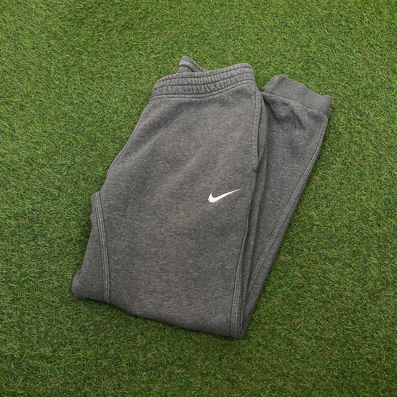 Vintage Nike Cotton Joggers Grey Medium